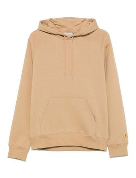 Felpa con cappuccio in cotone con logo