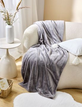 Coperta tinta unita - grigio medio