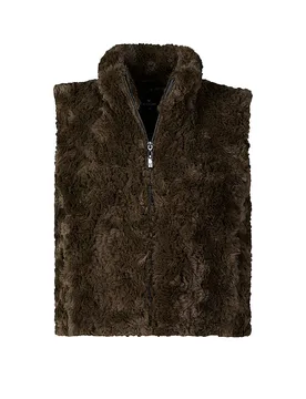 Gilet en fausse fourrure olive 36 - monari - FashionsVida