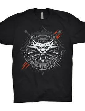 Unique Monster Hunter Medallion Coin White Wolf T-Shirt. Summer Cotton O-Neck Short Sleeve Mens T Shirt New S-3XL - Aliexpress - FashionsVida