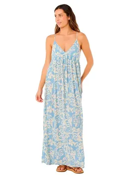 Robe Longue Sans Manches Party Pack Maxi Blue S