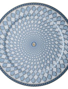 Signum Servierteller, Porzellan, Blau Unisex OS