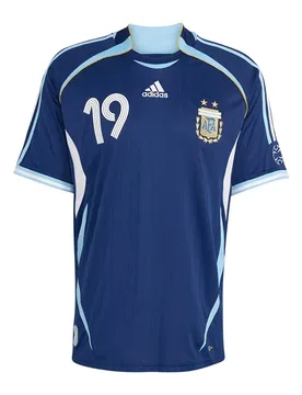 T-shirt à Manches Courtes Argentina Away 2006 Messi Dark Blue XL - Adidas - FashionsVida