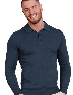 Classic Knitted Mens Polo - Raging Bull - FashionsVida