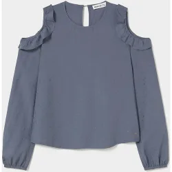 Blusa de mujer con volantes y estrellas