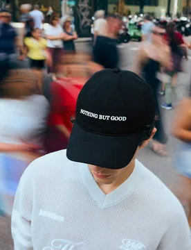 Casquette Brodée Noir - Bershka - FashionsVida