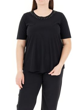 T-shirt girocollo NERO S