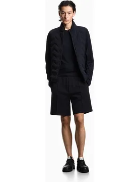 Bermuda de hombre lisa en felpa - Emporio Armani - FashionsVida