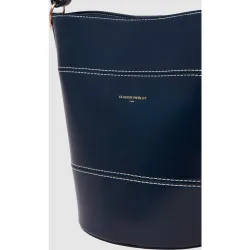Bolso de hombro bombonera de piel ajustable con cierre imantado