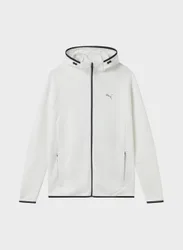 FELPA CON CAPPUCCIO E ZIP EVOSTRIPE M