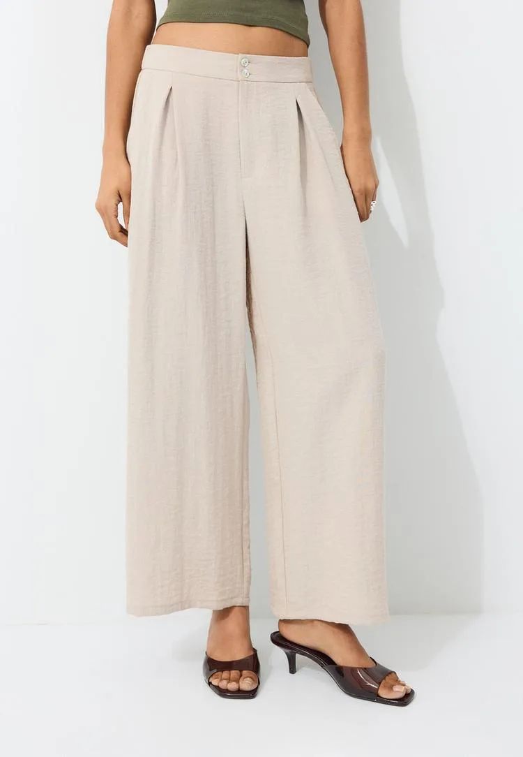 Rustikale Culotte Steingrau 32 - Stradivarius - FashionsVida