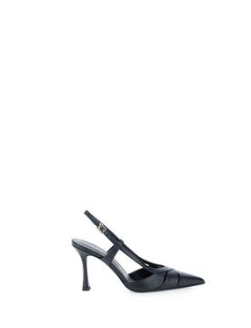 Décolleté slingback pelle NERO 38