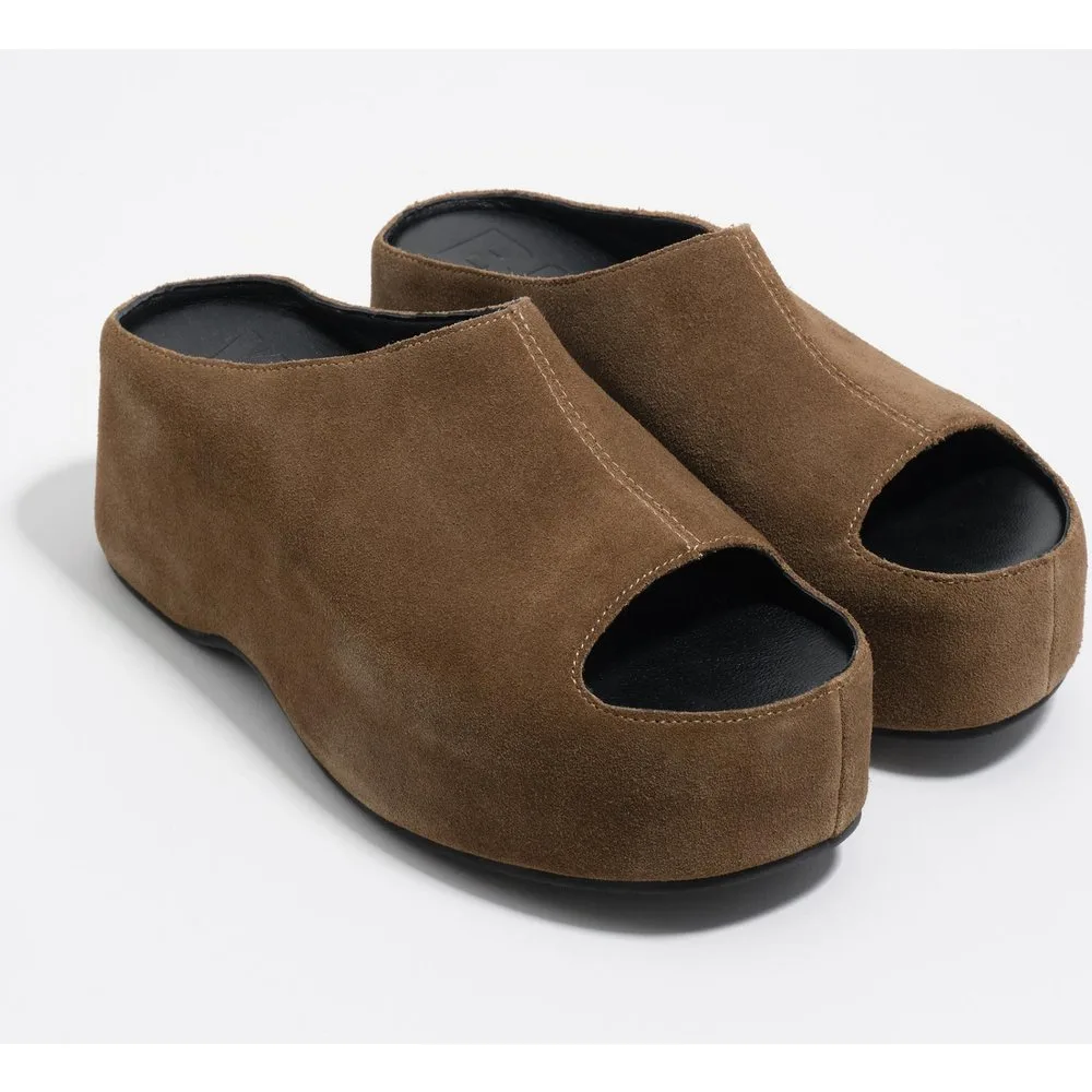 Sandalia plataforma alta serraje - Bimba y Lola - FashionsVida