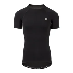Maglia intimo manica corta nera unisex
