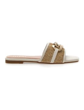 Ciabatte Flat Bianche 10181 37