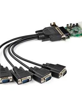Carte D´extension Pcie 4 Ports Rs232 Pci-e Green / Black / Silver One Size unisex - StarTech - FashionsVida