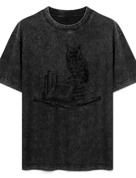 Owlways Reading, Retro Owl with Books is Gift for Book lover and Birthdays, Winterowl T-Shirt Simple Graphic Design T-Shirt - Aliexpress - FashionsVida