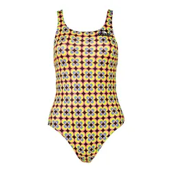 Flower 70 Swimsuit Yellow / Pink 4XL Women