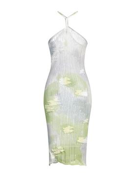 Vestido midi Mujer Azul celeste S Mujer