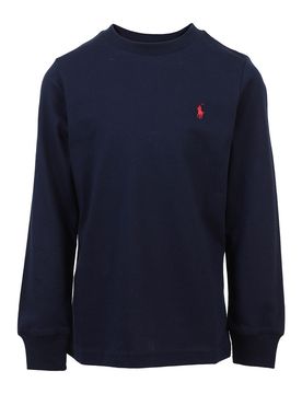 T-shirt a maniche lunghe in jersey di cotone