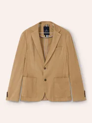 Sakko aus Microvelours, Regular Fit, Farbe Gelb, 60, elastisches Microvelours klassisch schlichter Schnitt Herren