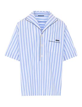 Camicia in popeline a righe