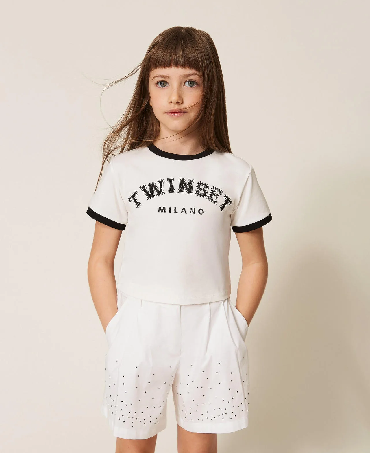 T-shirt regular avec imprimé siglé - TWINSET - FashionsVida
