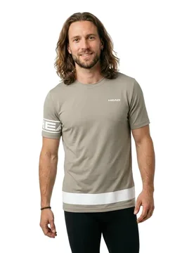 Proplayer Short Sleeve T-shirt Willow Grey L - Head Racket - FashionsVida
