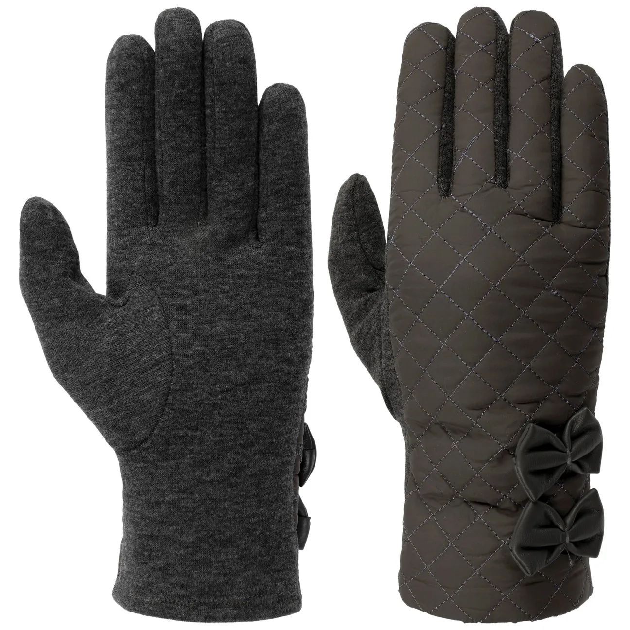Quilted Women´s Gloves by - grey - Damen - Size: One Size - McBURN - FashionsVida