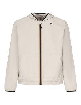Giacca in pile con zip e cappuccio