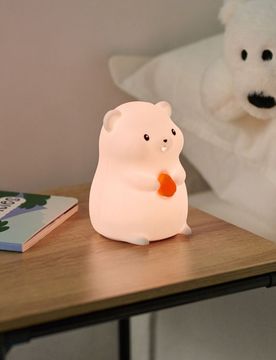 Lampada LED a forma di orso - bianco