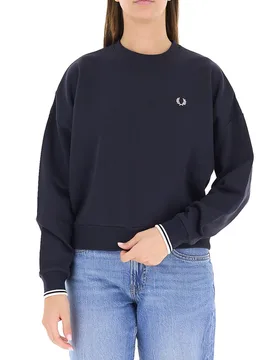 Felpa garzato BLU NOTTE 12 - Fred perry - FashionsVida