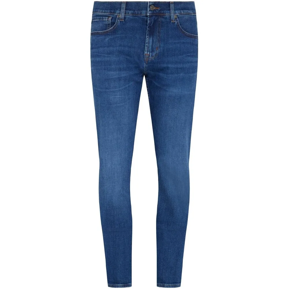 Vaqueros de hombre slim de tiro medio en color - 7 For All Mankind - FashionsVida