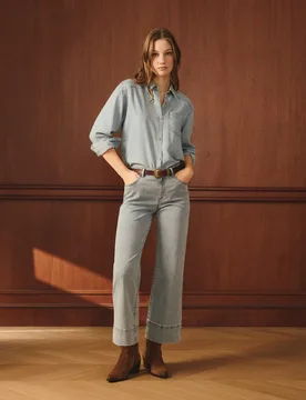 Camisa de mujer manga larga denim - Lloyd's - FashionsVida