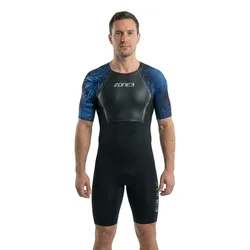 Trisuit A Maniche Corte Black / Blue S