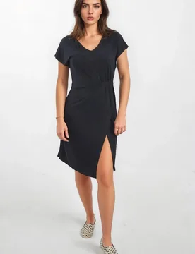 Womens Airtex Jersey Midi Dress - Black - Size 8 Uk - TopShop - FashionsVida