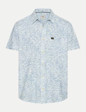 Hemd mit Allover-Print Blau M