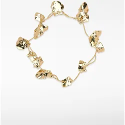 Collar flor con piezas tubulares