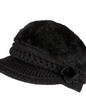 Kuschel-City-Mütze schwarz - wedolina - FashionsVida