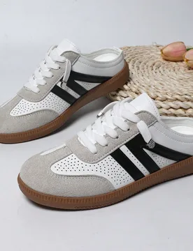 Zapatillas de encaje para mujer, mule, zapatos, temporada, diario, deporte, zapatillas para mujer - Shein - FashionsVida