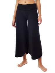 Pantaloni da yoga da donna Roll Over Tulip nero L