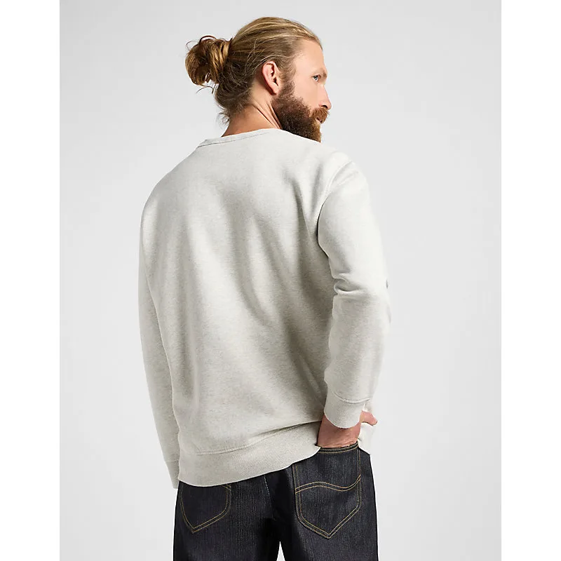 Regular Sweatshirt Sharp Grey Mele Größe M male - Lee - FashionsVida