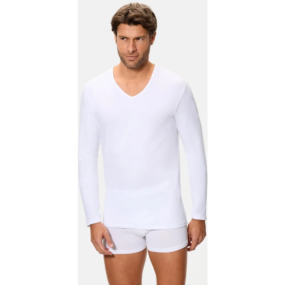 Camiseta interior termorreguladora manga larga cuello v - Abanderado - FashionsVida