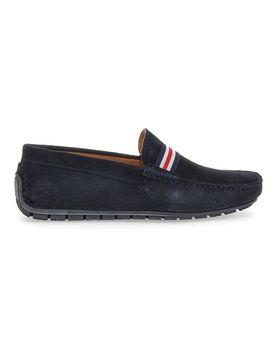Mocassino in pelle scamosciata Blu notte 05 41