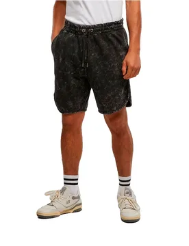 Short De Sport Washed Piped Black 5XL - Urban classics - FashionsVida