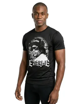 Mister T-shirt à Manches Courtes Eazy-e Paintbrush Oversize Black XL - TEE - FashionsVida