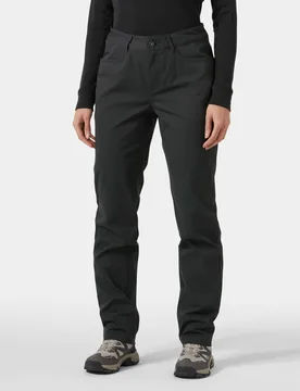 Women's Holmen 5 Pocket Trousers Grey 30/32 - Ebony Grey - Female - Helly Hansen - FashionsVida
