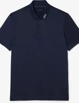 Polo de hombre de golf elástico ultra-dry en blanco de manga corta - Lacoste - FashionsVida