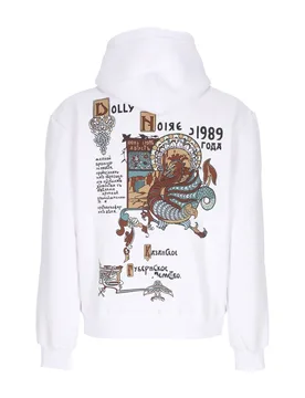 Felpa Cappuccio Uomo Ancient Dragon Hoodie White - DOLLY NOIRE - FashionsVida