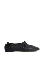 Women's 'Havella' Leather Ballet Pumps in Black Size: 4 - Black - Size: 4